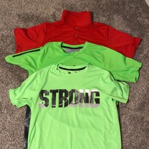 Nike golf polo, Xersion,Addidas boy’s t shirts.